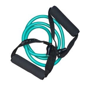 Green Medium 4’ Resistance Band Gaiam + Training DVD Workout Kit